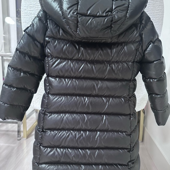 Moncler Efant - Girls Blue Padded Moka Coat - Picture 5 of 5